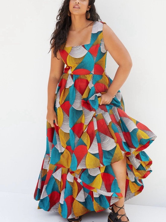 Anthropologie Dresses & Skirts - Anthropologie Multi-Color Geometric Maxi Dress
